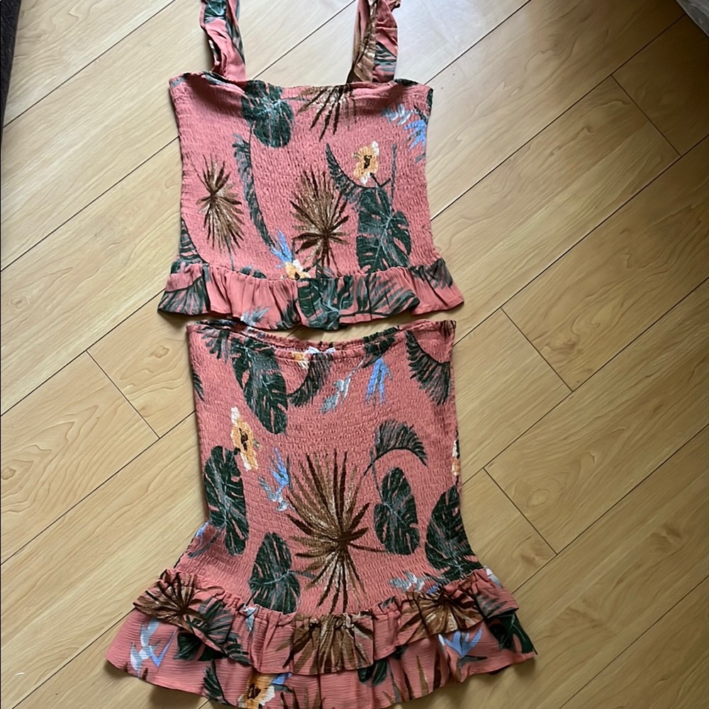 SAGE The Label - Tropical Print Two-Piece Set